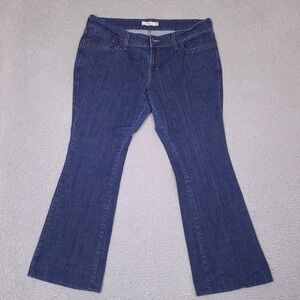 Levi's Flare 542 Jeans Womens 18M Blue‎ Denim Flap Pockets Cotton Blend